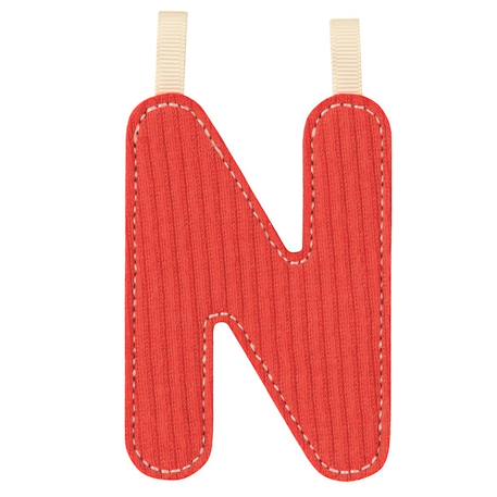 Lettre n phosphorescente à suspendre Rouge 1 - vertbaudet enfant 