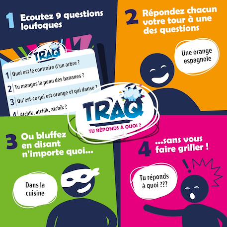 Traq jeu d'ambiance à questions Bleu 4 - vertbaudet enfant 
