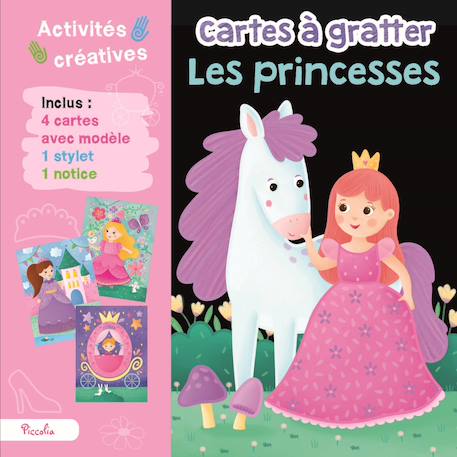 Cartes à gratter les princesses Rose 1 - vertbaudet enfant 