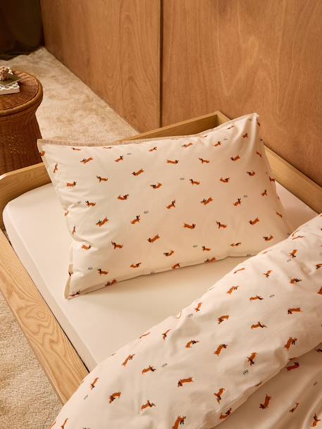 Taie d'oreiller percale de coton 'loki' Chocolat 4 - vertbaudet enfant 