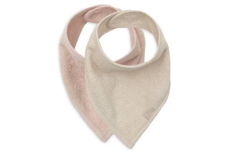 Lot de 2 bavoirs bandana bébé en coton Beige sable et taupe+Silk rose & sable+Soft matcha & sable 6 - vertbaudet enfant 