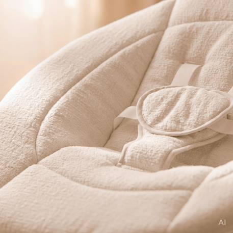 Balancelle électrique 360° iris close&cosy avec 3 mouvements, 5 vitesses, 12 mélodies et coussin inclus White beige 4 - vertbaudet enfant 