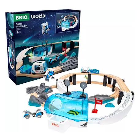 Circuit de train station de l'espace Bleu 2 - vertbaudet enfant 