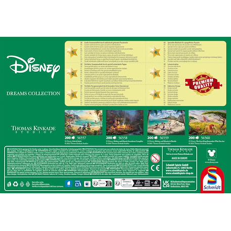 Puzzle l'école de mickey et minnie 200 pcs Vert 3 - vertbaudet enfant 