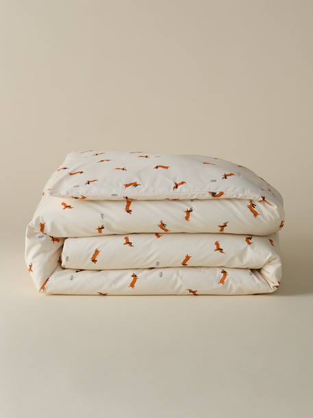 Housse de couette percale de coton 'loki' Chocolat 3 - vertbaudet enfant 