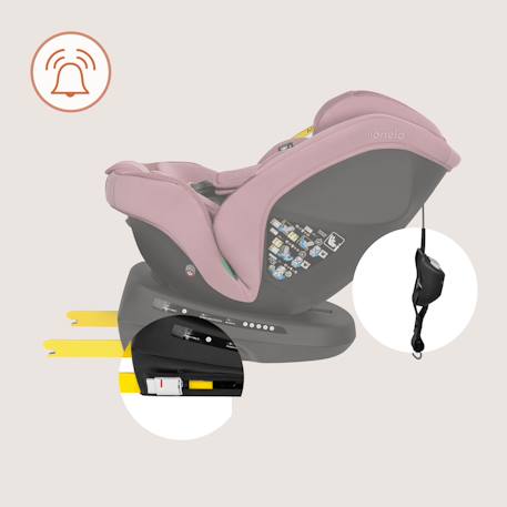 Siège-auto pivotant 360° bastiaan plus i-size 40-150 cm avec isofix Beige chocolate+Black carbon+Navy blue+Pink mauve 21 - vertbaudet enfant 
