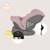 Siège-auto pivotant 360° bastiaan plus i-size 40-150 cm avec isofix Beige chocolate+Black carbon+Navy blue+Pink mauve 21 - vertbaudet enfant 