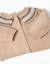 Gilet en maille avec col jacquard Beige clair 3 - vertbaudet enfant 