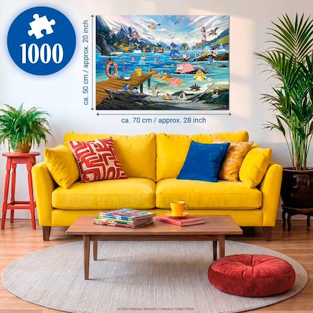 Puzzle pokémon aquali et marine tempérée 1000 pcs Blanc 4 - vertbaudet enfant 
