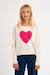 Pull en maille, motif cœur Noir+Offwhite 6 - vertbaudet enfant 