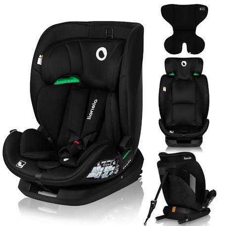 Siège-auto lavender i-size 76-150 cm avec isofix et système de ventilation, groupe 1/2/3 Black carbon+Grey stone 1 - vertbaudet enfant 