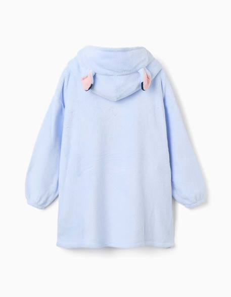 Sweat à capuche convertible en polaire corail avec stitch Bleu 3 - vertbaudet enfant 