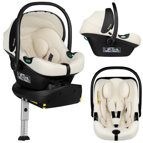 Siège-auto bébé astrid i-size 40-87 cm avec base isofix pivotante à 180°, léger et récompensé par l’adac Beige cream+Beige taupe+Green forest+Pink coral 1 - vertbaudet enfant 