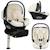 Siège-auto bébé astrid i-size 40-87 cm avec base isofix pivotante à 180°, léger et récompensé par l’adac Beige cream+Beige taupe+Green forest+Pink coral 1 - vertbaudet enfant 