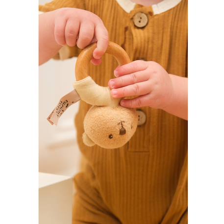Coffret cadeau doudou et hochet ours Beige 2 - vertbaudet enfant 