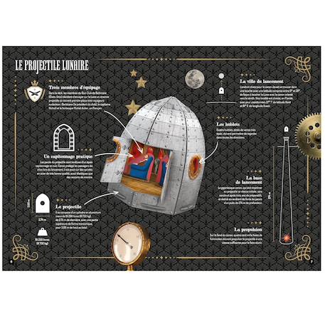 Livre et maquettes jules verne Bleu 3 - vertbaudet enfant 