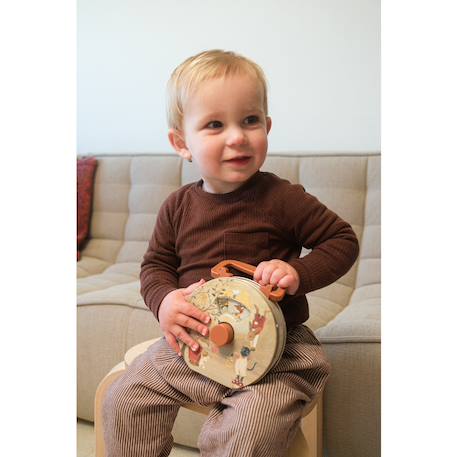 Boite à musique en métal forêt magique Beige 2 - vertbaudet enfant 
