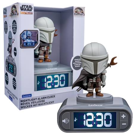 Réveil - veilleuse stars wars avec effets sonores, Écran LCD et alarme Gris 1 - vertbaudet enfant 