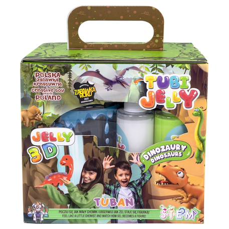 Tubi jelly dinosaures - création de figurines en gel - set avec 6 couleurs Multicolor 1 - vertbaudet enfant 