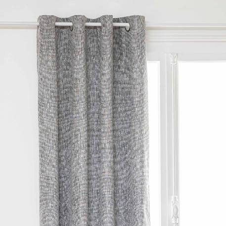 Rideau occultant effet lin chiné Beige+Gris foncé 4 - vertbaudet enfant 
