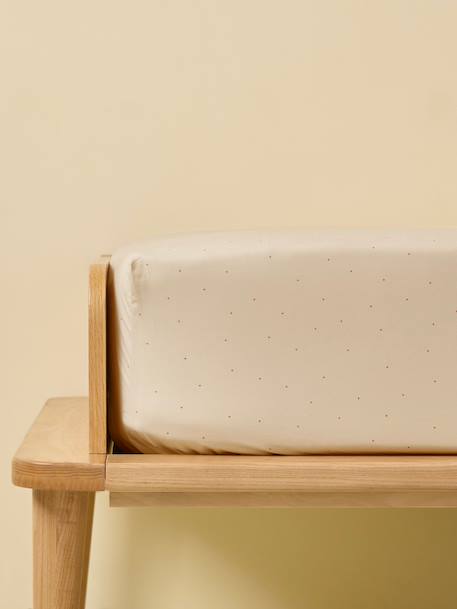 Drap-housse percale de coton 'anna' Nude 1 - vertbaudet enfant 