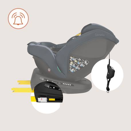 Siège-auto pivotant 360° bastiaan plus i-size 40-150 cm avec isofix Beige chocolate+Black carbon+Navy blue+Pink mauve 15 - vertbaudet enfant 