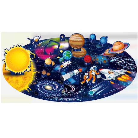 Livre et puzzle l'espace Bleu 2 - vertbaudet enfant 
