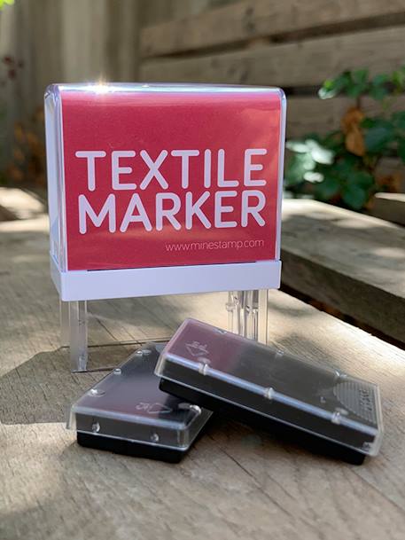 Lot de 2 recharges d'encre pour tampon textile et papier S BLANC CLAIR UNI 1 - vertbaudet enfant 