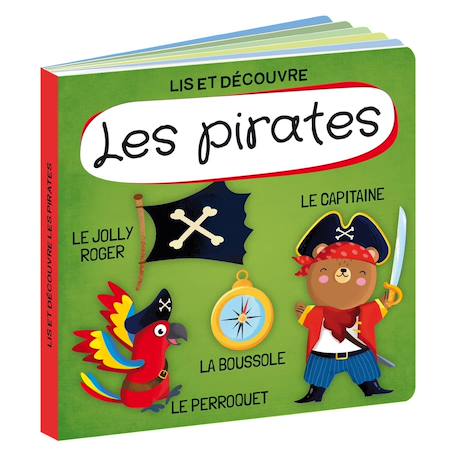 Livre et puzzle les pirates Bleu 3 - vertbaudet enfant 