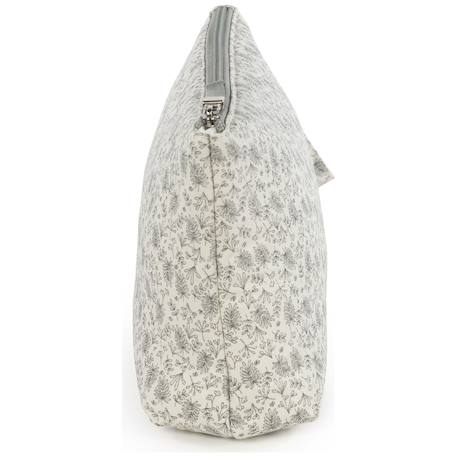 Trousse de toilette bébé en coton – Imprimé floral – 28 x 18 cm Vert 4 - vertbaudet enfant 