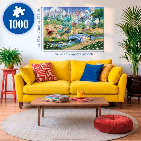 Puzzle pokémon évoli dans le parc 1000 pcs Blanc 4 - vertbaudet enfant 