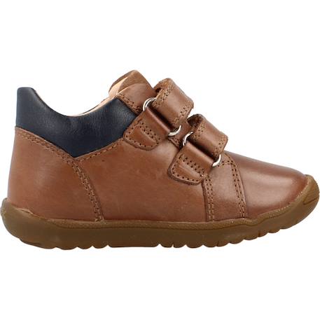 Baskets bébé garçon en cuir Marron c6001 1 - vertbaudet enfant 