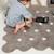 Tapis lavable en forme de biscuit Blanc+Bleu+Gris clair 12 - vertbaudet enfant 