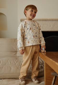 -Ensemble bébé sweat et pantalon en molleton moka