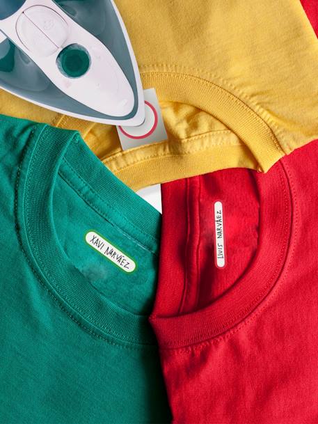 Etiquettes thermoadhésives S BLANC CLAIR UNI 2 - vertbaudet enfant 