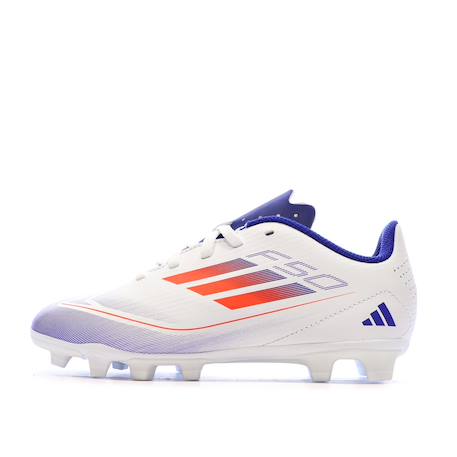 Chaussures de football garçon f50 club fxg Blanc 1 - vertbaudet enfant 