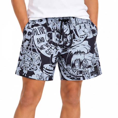 Maillot de bain garçon cali hybrid Noir+Vert 2 - vertbaudet enfant 