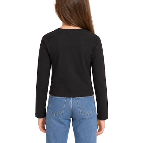 Sweat enfant en coton Noir/blanc 4 - vertbaudet enfant 
