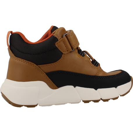 Baskets enfant garçon en cuir flexyper mini Bleu c0045+Marron c2g9b 7 - vertbaudet enfant 