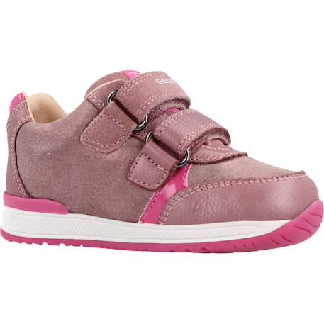 Derbies bébé fille en cuir rishon Marron c1x2u+Rose c8j8n 11 - vertbaudet enfant 