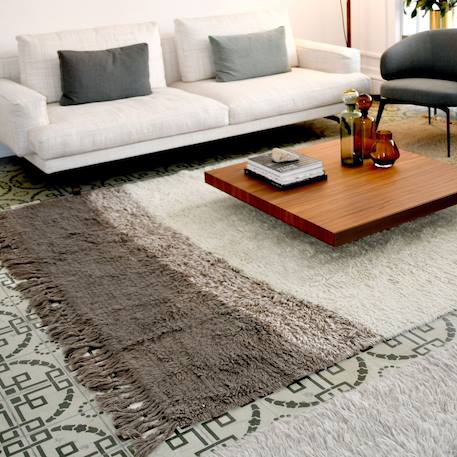Tapis lavable en laine forever always Marron clair 2 - vertbaudet enfant 