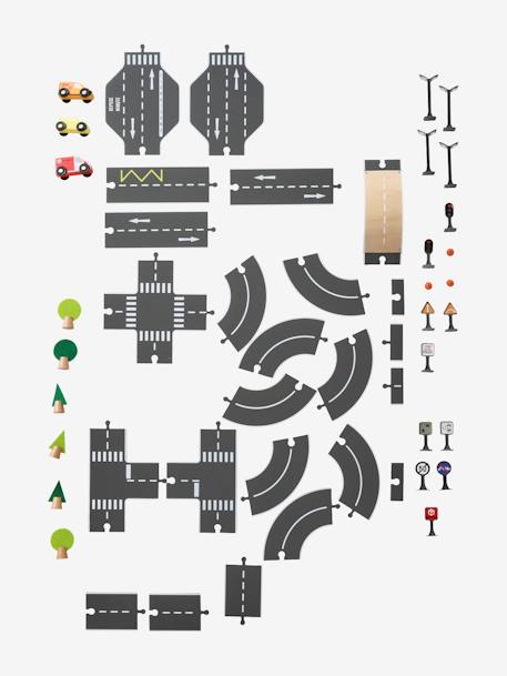 Circuit de voitures en bois FSC® multicolore 2 - vertbaudet enfant 