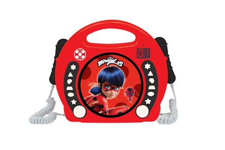 Lecteur cd portable avec 2 microphones miraculous ROUGE 1 - vertbaudet enfant 