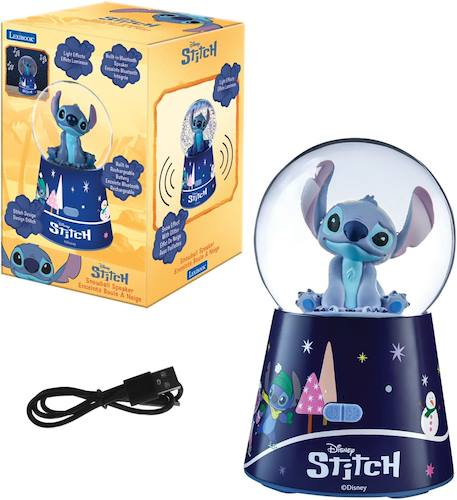 Enceinte bluetooth boule à neige Disney stitch, lumineuse avec changement de couleurs BLEU 5 - vertbaudet enfant 