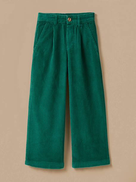 Pantalon flare en velours Cerise+Marine+Vert pin 10 - vertbaudet enfant 