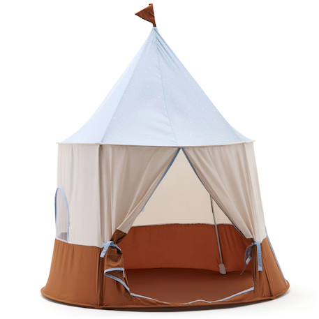 Tente de jeu circus bleu Bleu, écru, marron 1 - vertbaudet enfant 