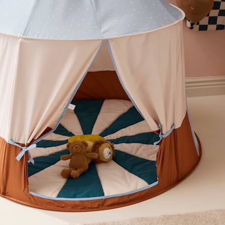 Tente de jeu circus bleu Bleu, écru, marron 6 - vertbaudet enfant 