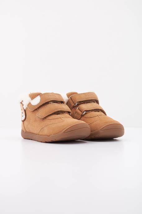 Baskets bébé fille en cuir Brun clair c6627 2 - vertbaudet enfant 