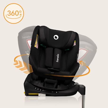 Siège-auto pivotant 360° antoon plus i-size 40-105 cm avec isofix Black onyx 2 - vertbaudet enfant 