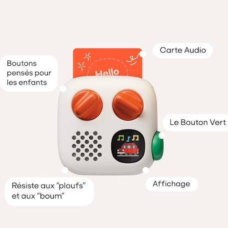 Lecteur audio yoto mini 4e génération Blanc 3 - vertbaudet enfant 